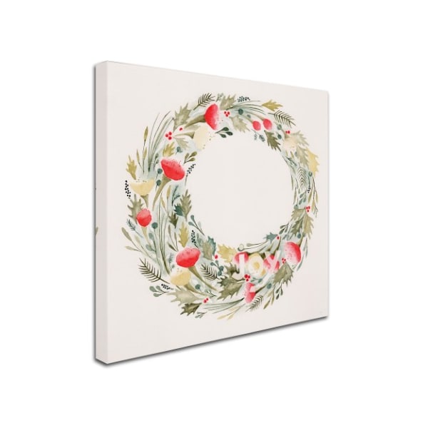 Yachal Design 'Joy Wreath' Canvas Art,35x35